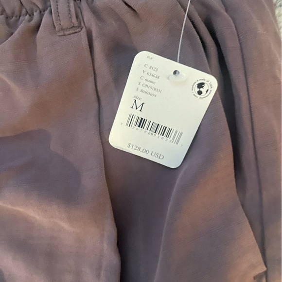 NWT Free people nothing to say elastic trousers mauve - Picture 2 of 3